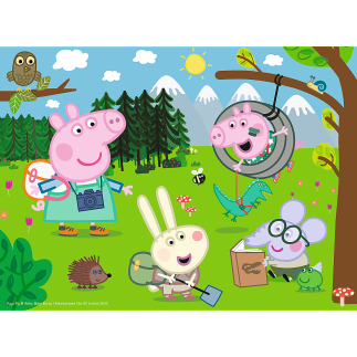 Puzzle Leśna Wyprawa Peppa Pig Trefl 18245 - EAN: 5900511182453