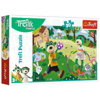 Puzzle - 30 - aktywny dzień - rodzina treflików trefl 18287