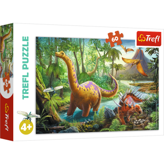 Puzzle 60 el. wędrówka dinozaurów 17319