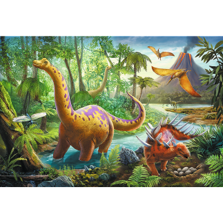 Puzzle "Wędrówka Dinozaurów" 60 el. EAN: 5900511173192