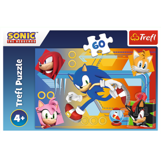 Puzzle sonic 60 el. sonic w akcji 17387