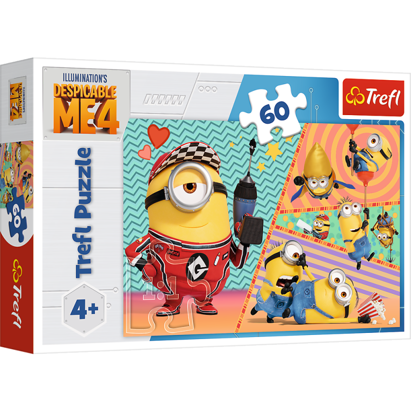 Puzzle Minionki Trefl 17395 - 60 elementów, EAN: 5900511173956