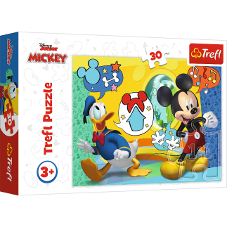 Puzzle - "30" - myszka miki i wesoły domek trefl 18289