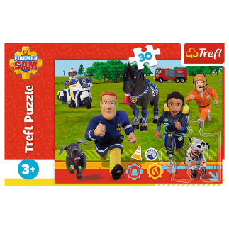 Puzzle - "30" - gotowi do pomocy strażak sam trefl 18297
