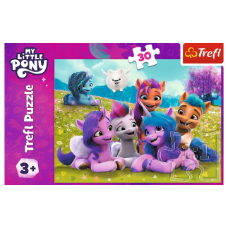 Puzzle - "30" - przyjacielskie koniki pony my little pony trefl 18299
