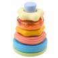 Wieża z kółek układanka sensoryczna pastelowa 17cm - EAN: 5905991052111