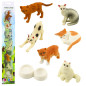 Zestaw mini figurek kotów oraz miska do karmienia 7szt EAN: 5905991070696