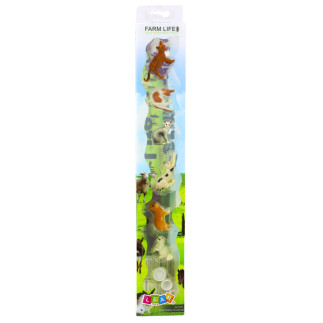 Zestaw mini figurki rasy kotów koty miska do karmienia 4-6cm 7szt