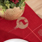 Błyszczący Renifer Bieżnik Haftowany 24x85cm Czerwony EAN: 5906450022249