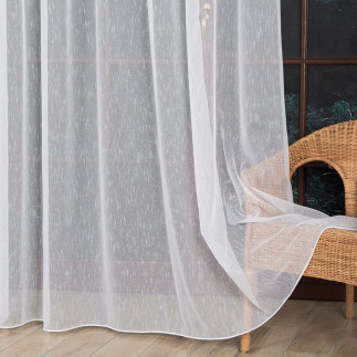 Firanka fantazyjna, wysokość 300cm, kolor 001 biały