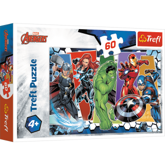 Puzzle 60 - niezwyciężeni avengersi trefl  17357