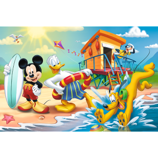 Puzzle - Ciekawy Dzień Mikiego i Przyjaciół, EAN: 5900511173598