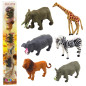 Zestaw mini figurek dzikie zwierzęta - żyrafa, zebra, lew 6szt EAN: 5905991070603