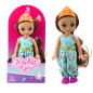 Mini laleczka Księżniczka z Koroną i Sukienką 17cm Mix - EAN: 5905991056485
