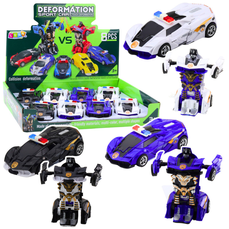 Auto Robot 2w1 Sportowy Samochód Policyjny Napęd Mix - EAN: 5905991053781 Auto Robot 2w1 Sportowy Samochód Policyjny Napęd Mix - EAN: 5905991053781