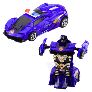 Auto Robot 2w1 Sportowy Samochód Policyjny Napęd Mix - EAN: 5905991053781