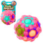 Magiczna Piłka Łamigłówka Logicza Fluorescencyjna Wypustki 7 cm Mix EAN: 5905991072317