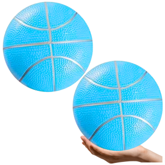 Piłka plażowa gumowa pastelowa lekka niebieska 20cm