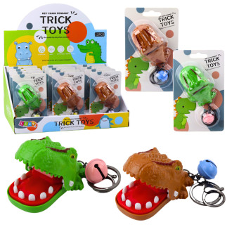 Gra zręcznościowa dentysta dinozaur brelok zawieszka 2w1