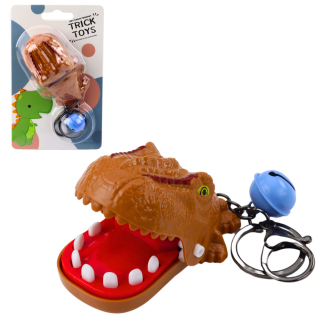 Gra zręcznościowa dentysta dinozaur brelok zawieszka 2w1