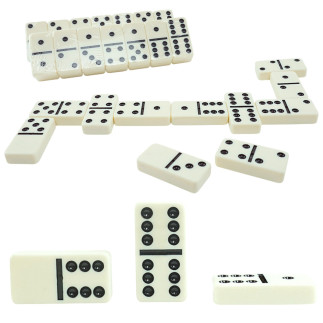 Klasyczna gra domino tradycyjne szóstkowe etui 28 kamieni