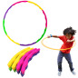Hula Hop z wypustkami składane kolorowe 7el, średnica 50cm - EAN: 5905991067702