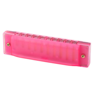 Harmonijka ustna dla dzieci 10-otworowa z różowym etui - EAN: 5905991074946