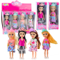 Mini laleczka księżniczka z koroną i kolorową sukienką 14cm mix - EAN: 5905991056478