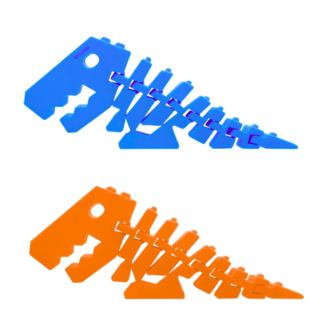 "Dinozaur Puzzle Fidget 3D - Elastyczna Układanka do Wyginania Mix - EAN: 5905991057123"