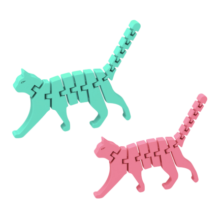 Kot Puzzle Fidget 3D Elastyczna Układanka do Wyginania Mix - EAN: 5905991057116
