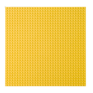 Płyta plansza konstrukcyjna do klocków budowania żółta 25,5x25,5 cm EAN: 5905991071587