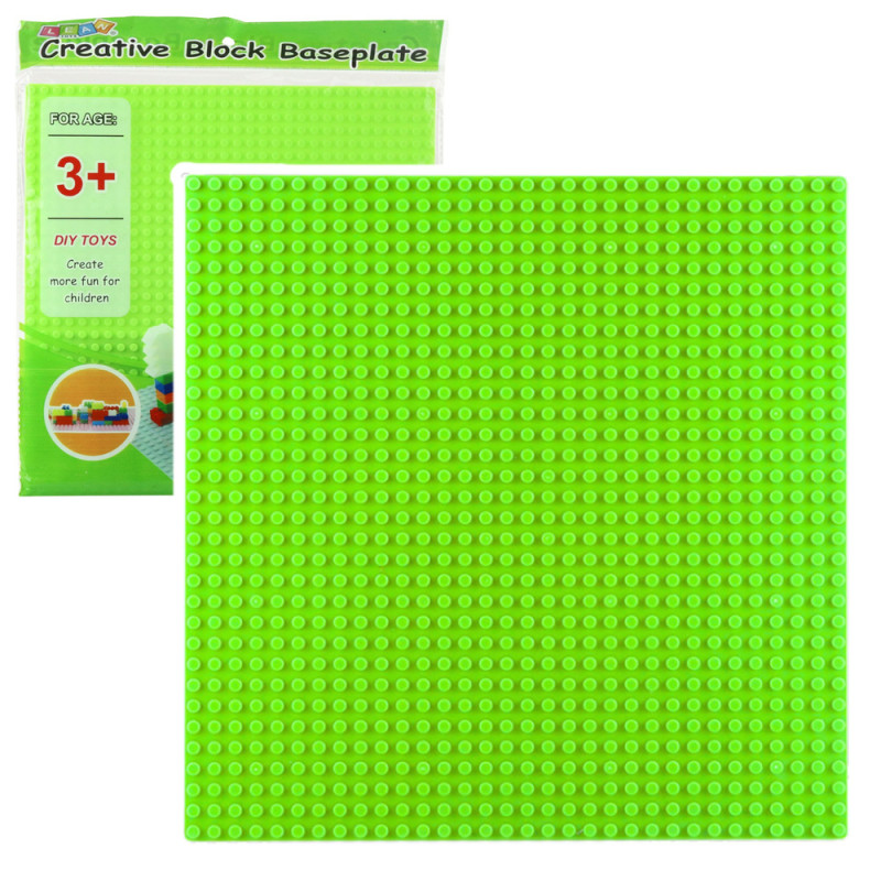 "Płyta konstrukcyjna do klocków budowania jasnozielona 25,5x25,5 cm EAN: 5905991071594"