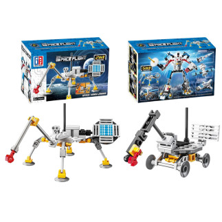 Klocki Konstrukcyjne Kosmiczny Zestaw Rakiety i Roboty 2w1, EAN: 5905991071815