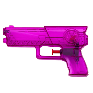 Mały przeźroczysty pistolet na wodę w różowym, niebieskim i zielonym mixie EAN: 5905991055020
