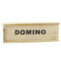 Gra logiczna rodzinna Domino 32 drewniane czarne płytki EAN: 5905991048213