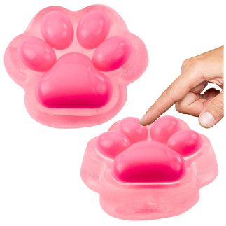 Gniotek kocia łapka antystresowa sensoryczna squishy różowa