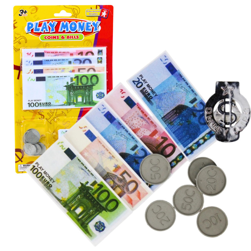 Zestaw Zabawek Pieniężnych Euro z Banknotami i Monetami - EAN 5905991074755