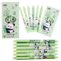 Zestaw długopisów Panda Bambus, zielone, czarny tusz 0,5mm, 6 szt. EAN: 5905991062776