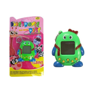 Elektroniczne zwierzątko tamagotchi z kokardką zielone