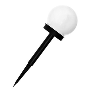 Zd50d ogrodowa lampa solarna biała kula