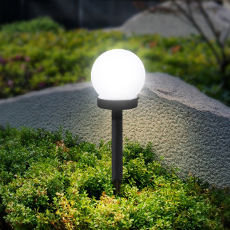 Zd50d ogrodowa lampa solarna biała kula