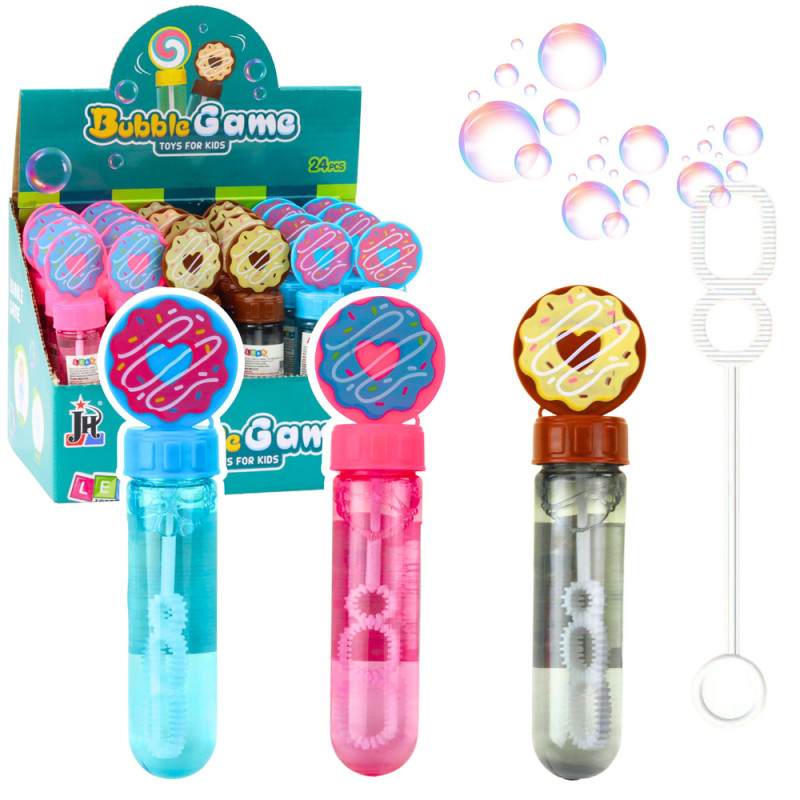 Bańki mydlane donut pączek 3 otwory mix kolorów 30ml EAN: 5905991070382