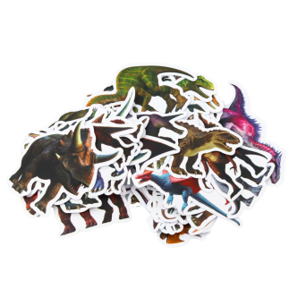 Zestaw naklejek dinozaurów dla dzieci 50szt 4-7cm EAN: 5905991061199