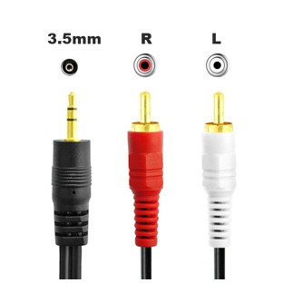Ak233a kabel jack 3,5mm-2xrca cinch       1,25m