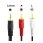 Kabel AK233A jack 3,5mm-2xRCA cinch 1,25m EAN: 5907621859299