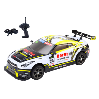 Auto sportowe rc 1:16 drift  wymienne koła biało-żółte