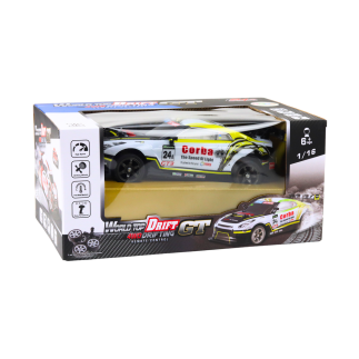 Auto sportowe rc 1:16 drift  wymienne koła biało-żółte