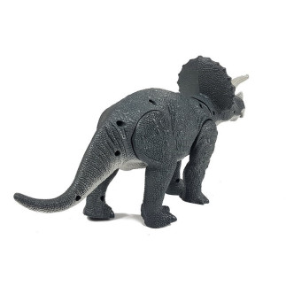 Duży dinozaur na baterie triceratops szary