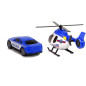 Zestaw Policja - Laweta Ciężarówka z Autkiem i Helikopterem, Dźwięk, Światła - EAN: 5905323211353