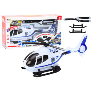 Helikopter policyjny śmigłowiec jeżdżący światła dźwięki